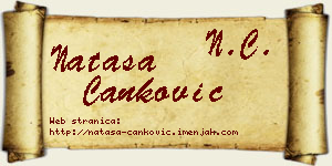 Nataša Čanković vizit kartica